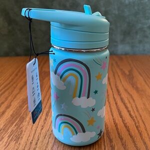 NWT 14 oz Hydrapeak Mint Green Rainbow Water Bottle